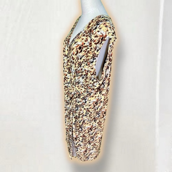 NWT Kasper ‘Naomi’ Everyday Knit Surplice Dress in “Daffodil / Vanilla Ice” 20W - Picture 12 of 16